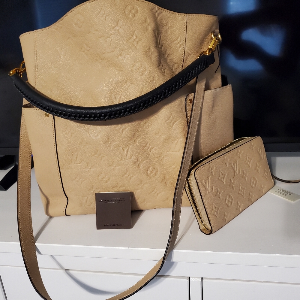Louis Vuitton Brand New Monogram Empreinte Hobo Bag and wallet
